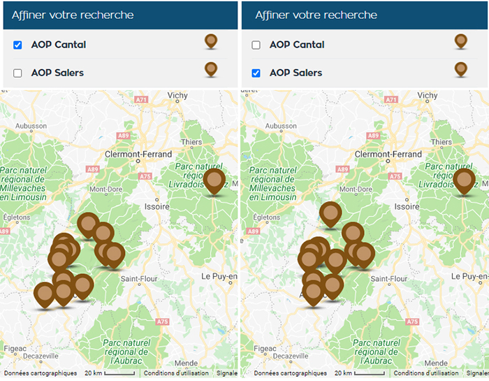 Cantal vs Salers